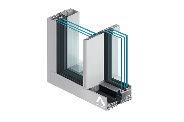 MB-SKYLINE concealed-frame sliding door